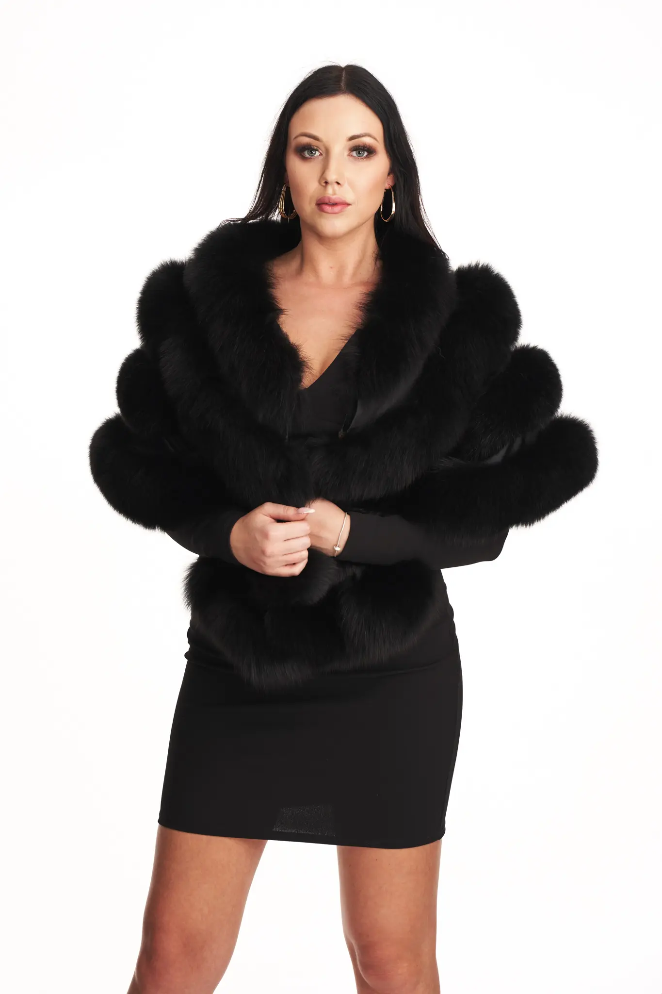 Elegantné kožušinové šále